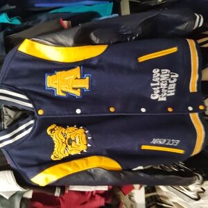 Brand New, Never Worn, North Carolina A&T Varsity Jacket. Size Large.